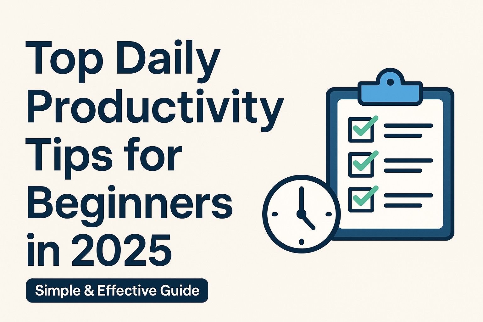 Top Daily Productivity Tips for Beginners in 2025