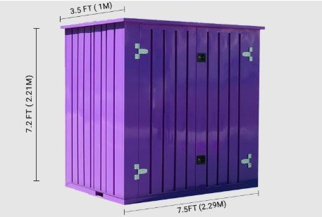 3.5 x 7.5 storage unit